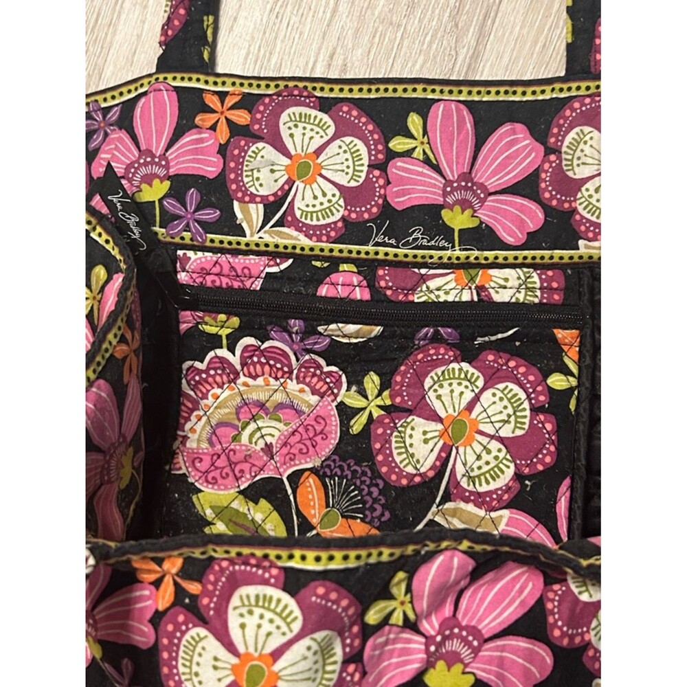 Vera Bradley Pirouette Pink Quilted Floral Extra Large Floral Tote Bag - Picture 7 of 8
